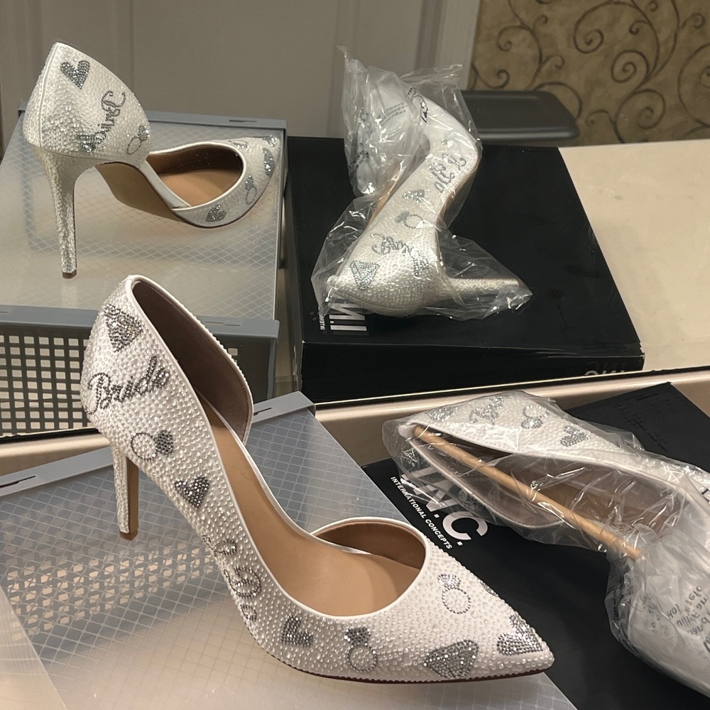 INC Bridal Bling White and Silver 10.5 (New)